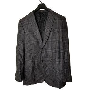 Canali wool vented back blazer men's